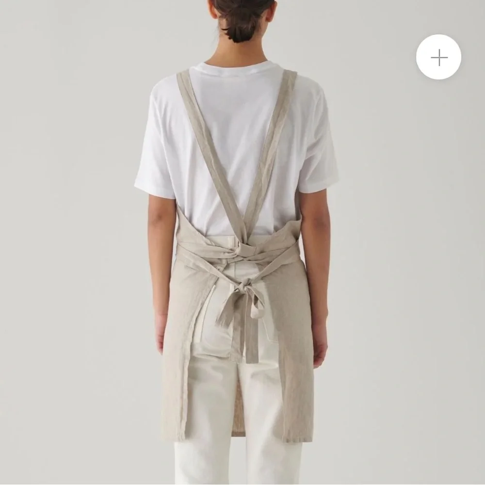 Linen Apron - Mustard - Picture 9 of 10